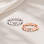 Herzring aus Sterlingsilber 925 mit Zirkonia