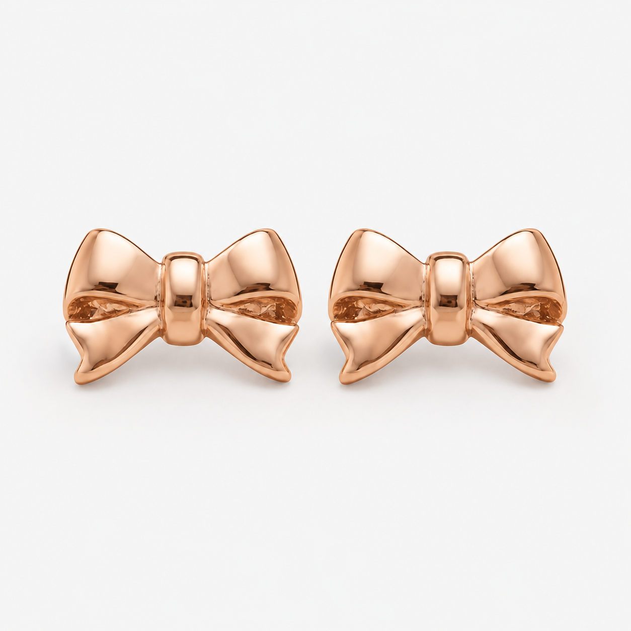 Éclat Bow Sterling Silver Stud Earrings