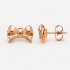 Éclat Bow Sterling Silver Stud Earrings