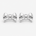 Éclat Bow Sterling Silver Stud Earrings