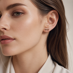 Éclat Bow Sterling Silver Stud Earrings