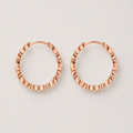 Éclat Rosé Hoop Earrings in 925 Sterling Silver
