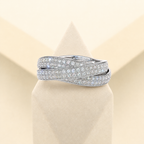 Éclat Croisé 925 Ring