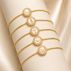 Gold Copper Bracelet with Zirconia