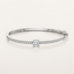 Lumière Cubic Zirconia Copper Alloy Bangle