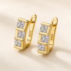 Sterling Silver Cœur Stud Earrings