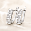 Sterling Silver Cœur Stud Earrings