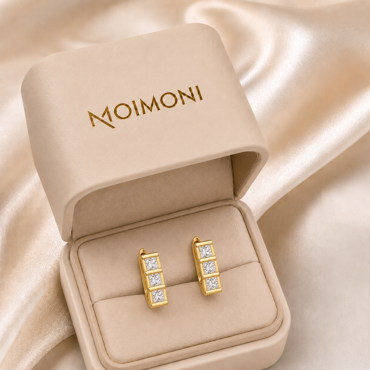 Sterling Silver Cœur Stud Earrings