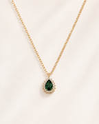 Lumière Teardrop Zircon Necklace