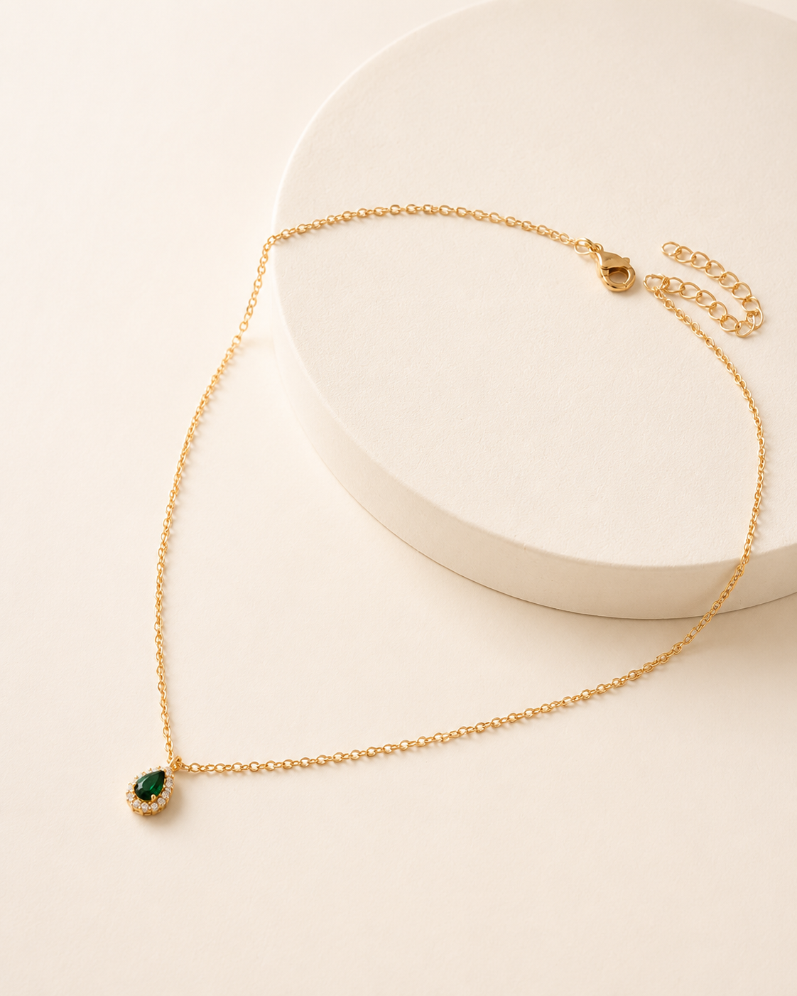 Lumière Teardrop Zircon Necklace