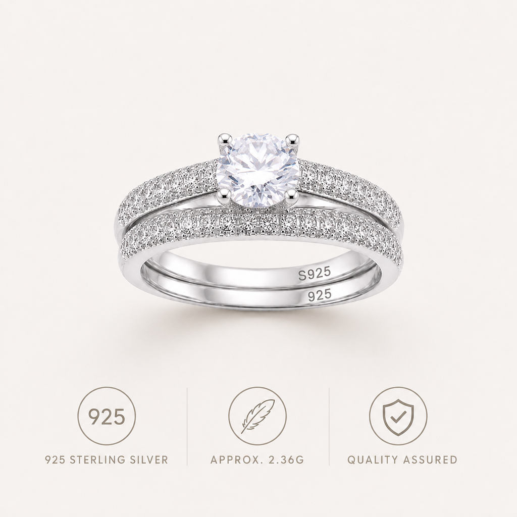 Tourmaline Halo Ring 925