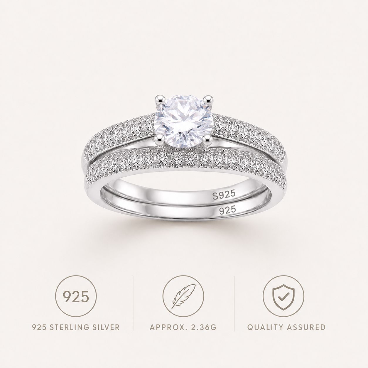 Tourmaline Halo Ring 925