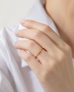 S925 Solitaire Rings — Delicate Stone Collection