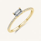 S925 Solitaire Rings — Delicate Stone Collection