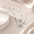 Lumière Pavé Sterling Silver Necklace