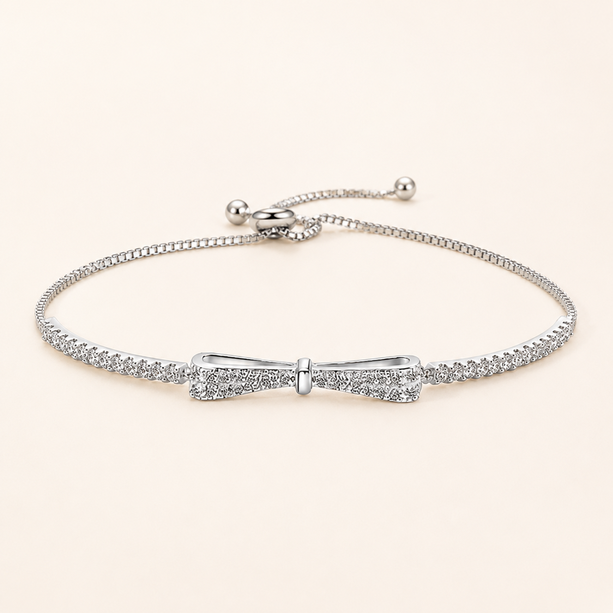 Bow Lumière Bracelet in 925 Sterling Silve
