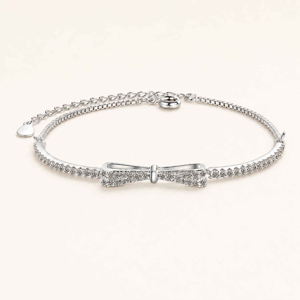 Bow Lumière Bracelet in 925 Sterling Silve
