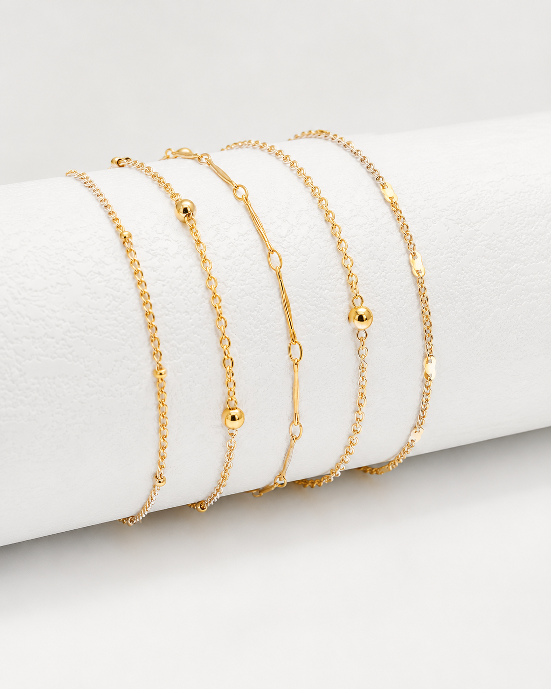 Riviera Minimal Anklet Set