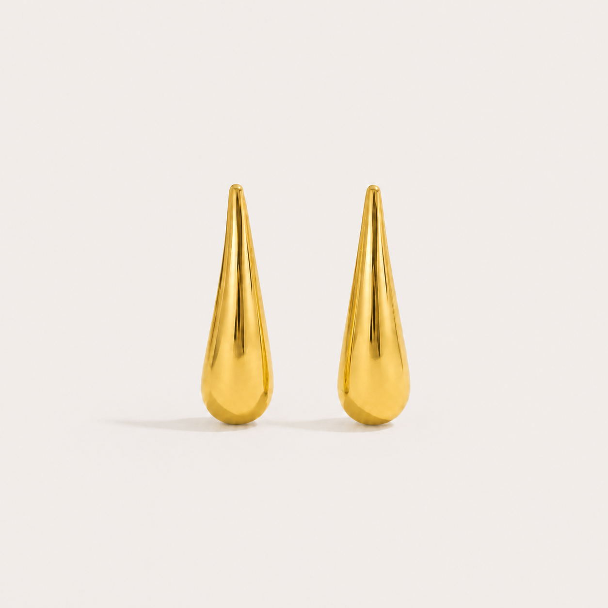 Minimalist Water Drop Earrings in Stainless Steel