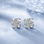 Knot of Light Zirconia Earrings