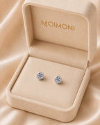 925 Sterling Silver Simplicity Zircon Stud Earrings