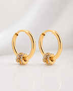Éclat Gold Huggie Earrings