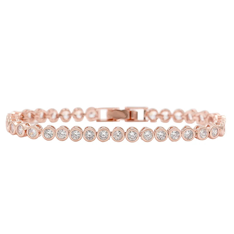 Classic Tennis Bracelet — CZ Crystals