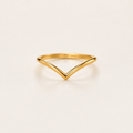 925 Sterling Silver V-Shaped Ring