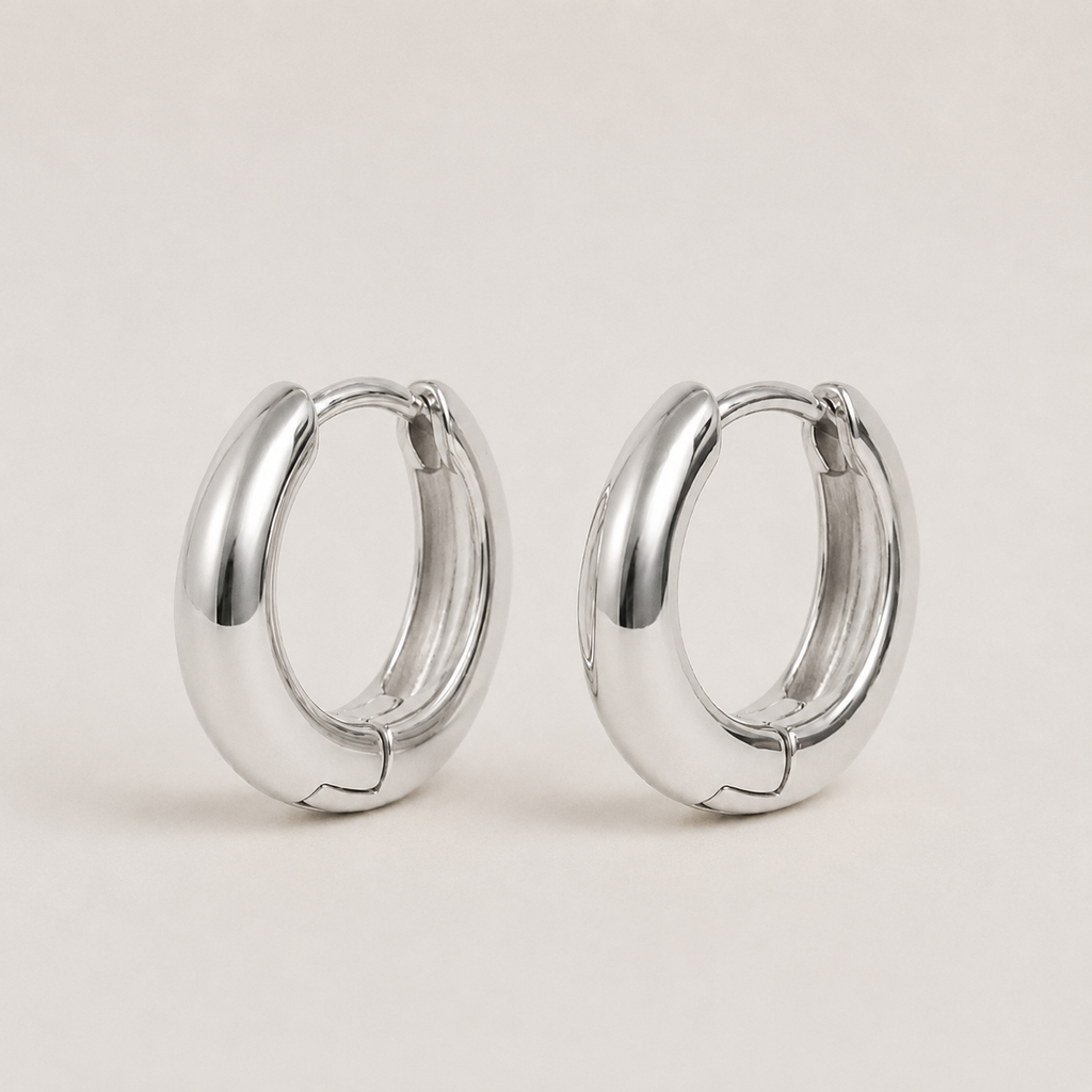 Pendientes de Aro Geométricos Coreanos de Plata Esterlina 925 en Venta Caliente, Simple, con Temperamento, Exquisitos, Joyería Sexy para Mujer