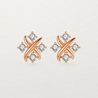 Orecchini a Bottone a Stella con Zirconia CZ in Argento Sterling 925 Reale, Brincos per Donna alla Moda, Festa, Gioielli Eleganti Minimalisti