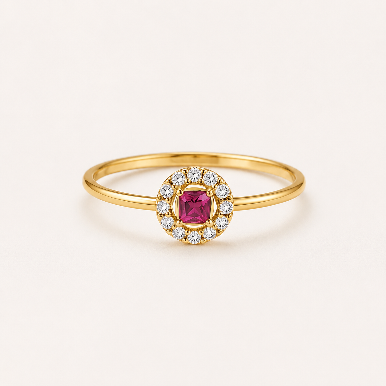 Crown Pavé Sterling Silver Ring