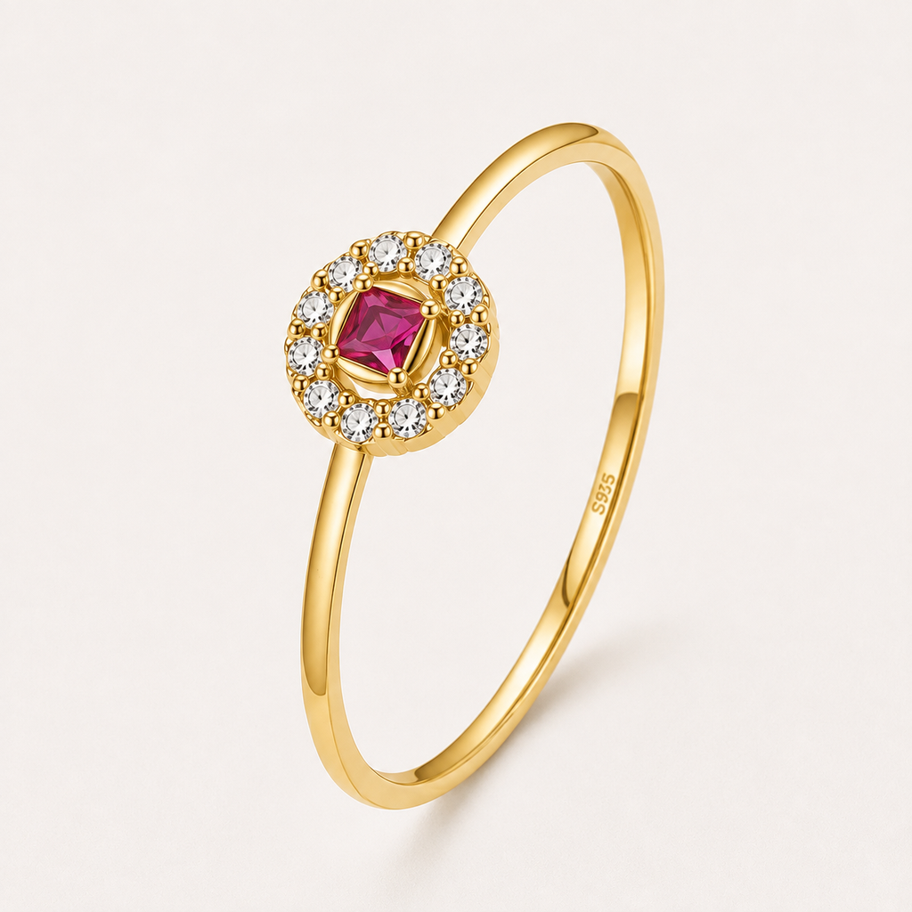 Crown Pavé Sterling Silver Ring
