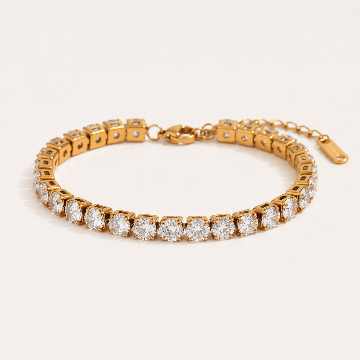 Elegant Zircon Charm Bracelet