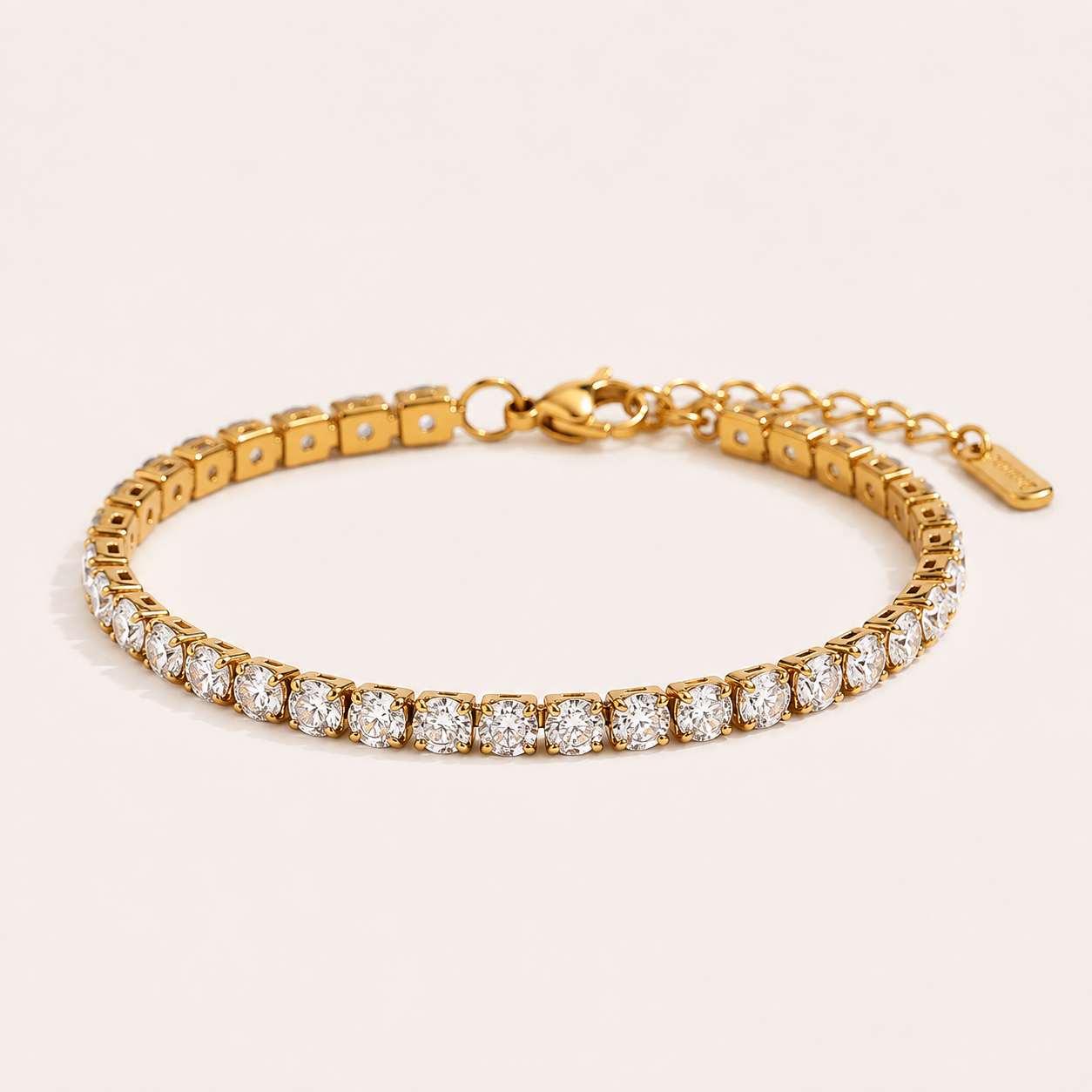 Elegant Zircon Charm Bracelet