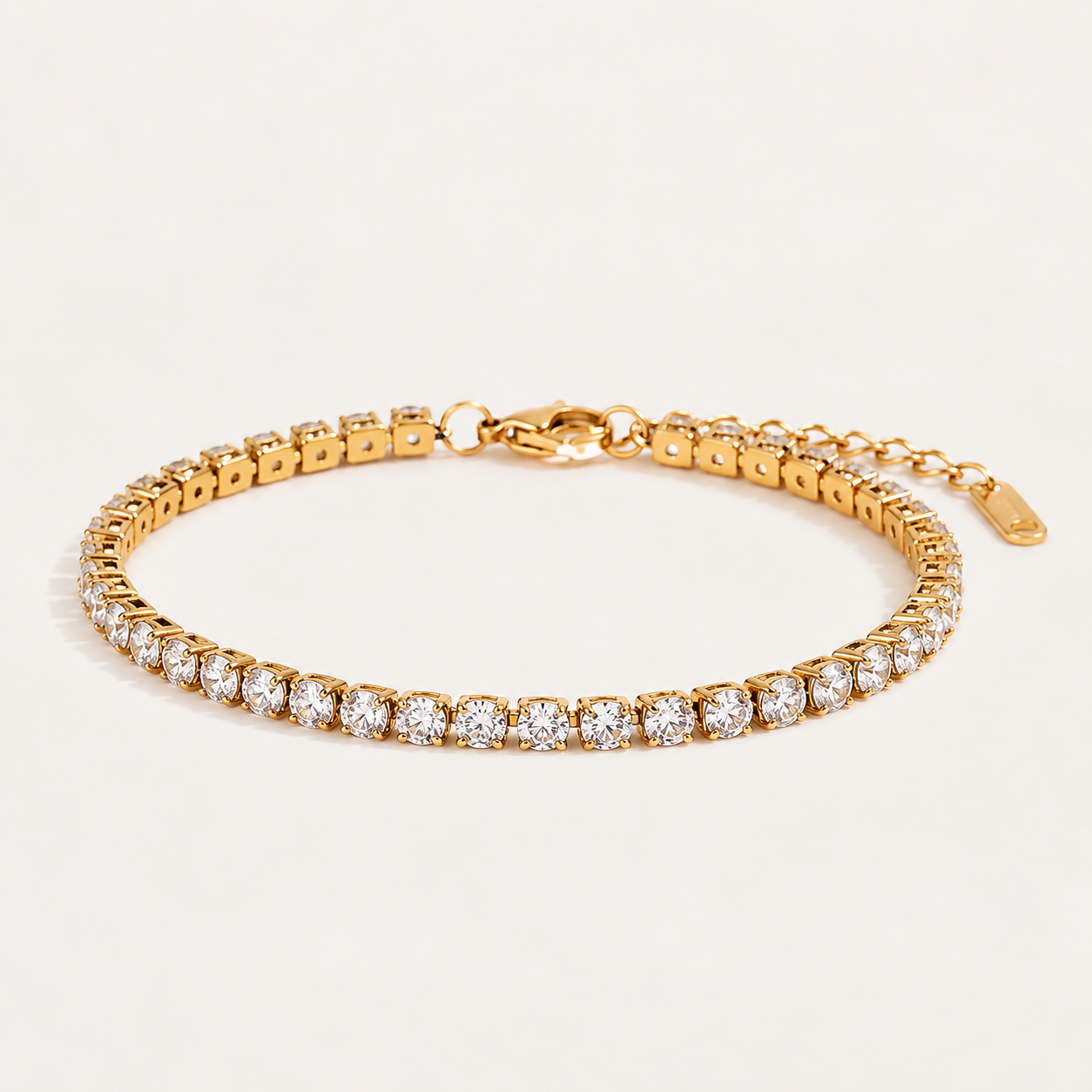 Elegant Zircon Charm Bracelet