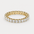 3.0mm Moissanite Eternity Band — 925 Sterling Silver
