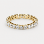 3.0mm Moissanite Eternity Band — 925 Sterling Silver