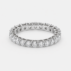 3.0mm Moissanite Eternity Band — 925 Sterling Silver