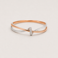 Two-Tone Intertwined Ring