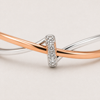 Two-Tone Intertwined Ring