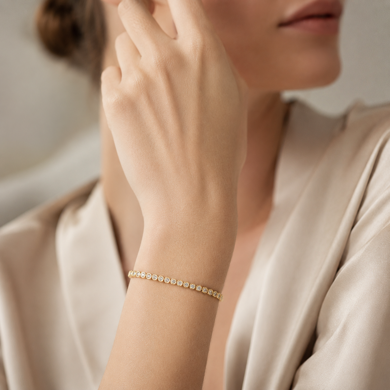 Classic Tennis Bracelet — CZ Crystals