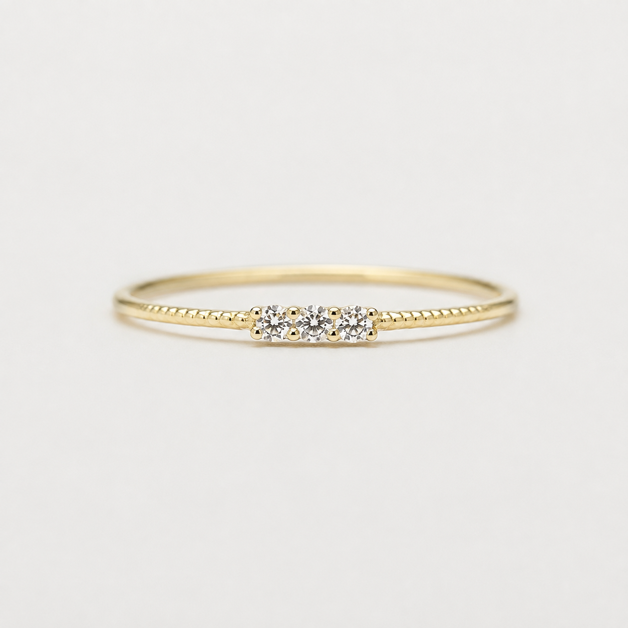 Delicate Three-Stone Ring