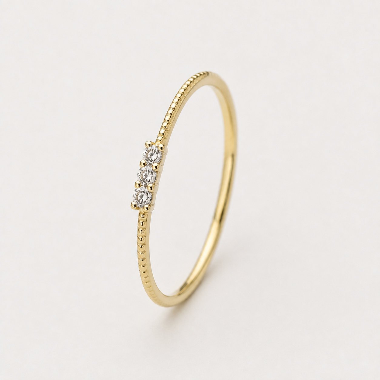 Delicate Three-Stone Ring