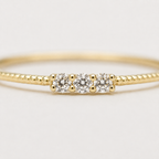 Delicate Three-Stone Ring