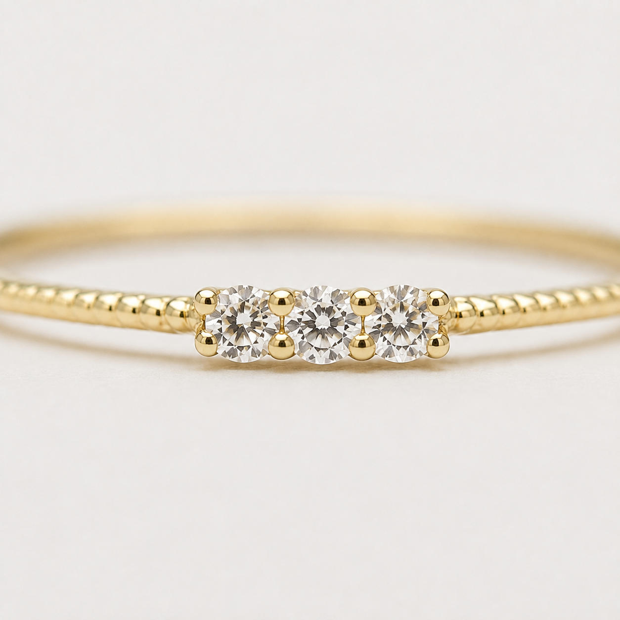 Delicate Three-Stone Ring