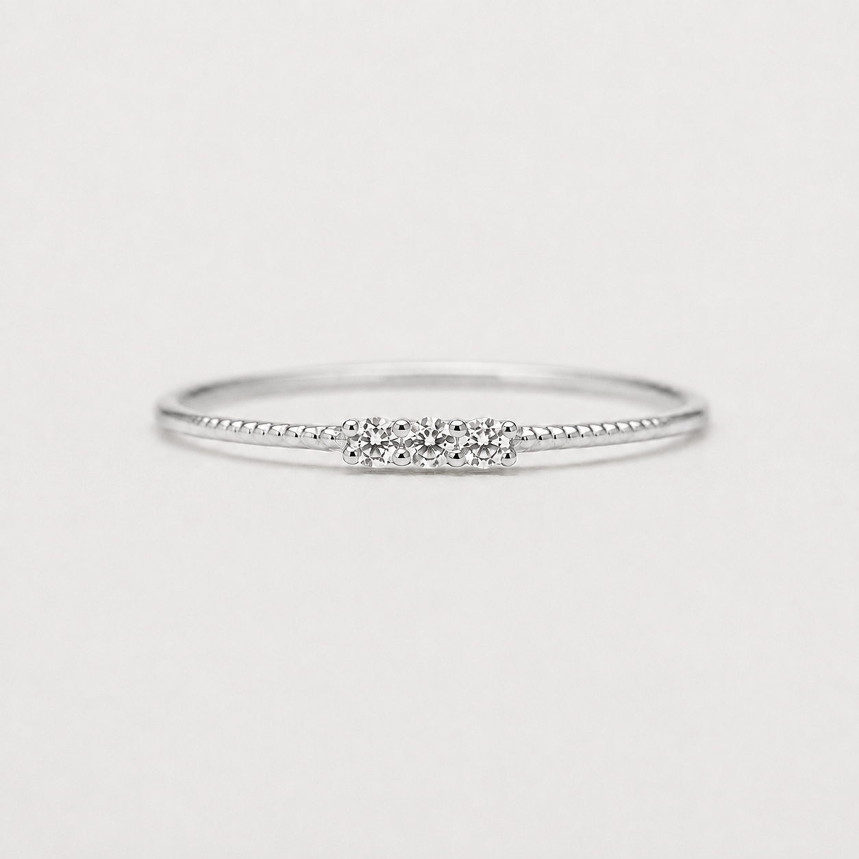 Delicate Three-Stone Ring