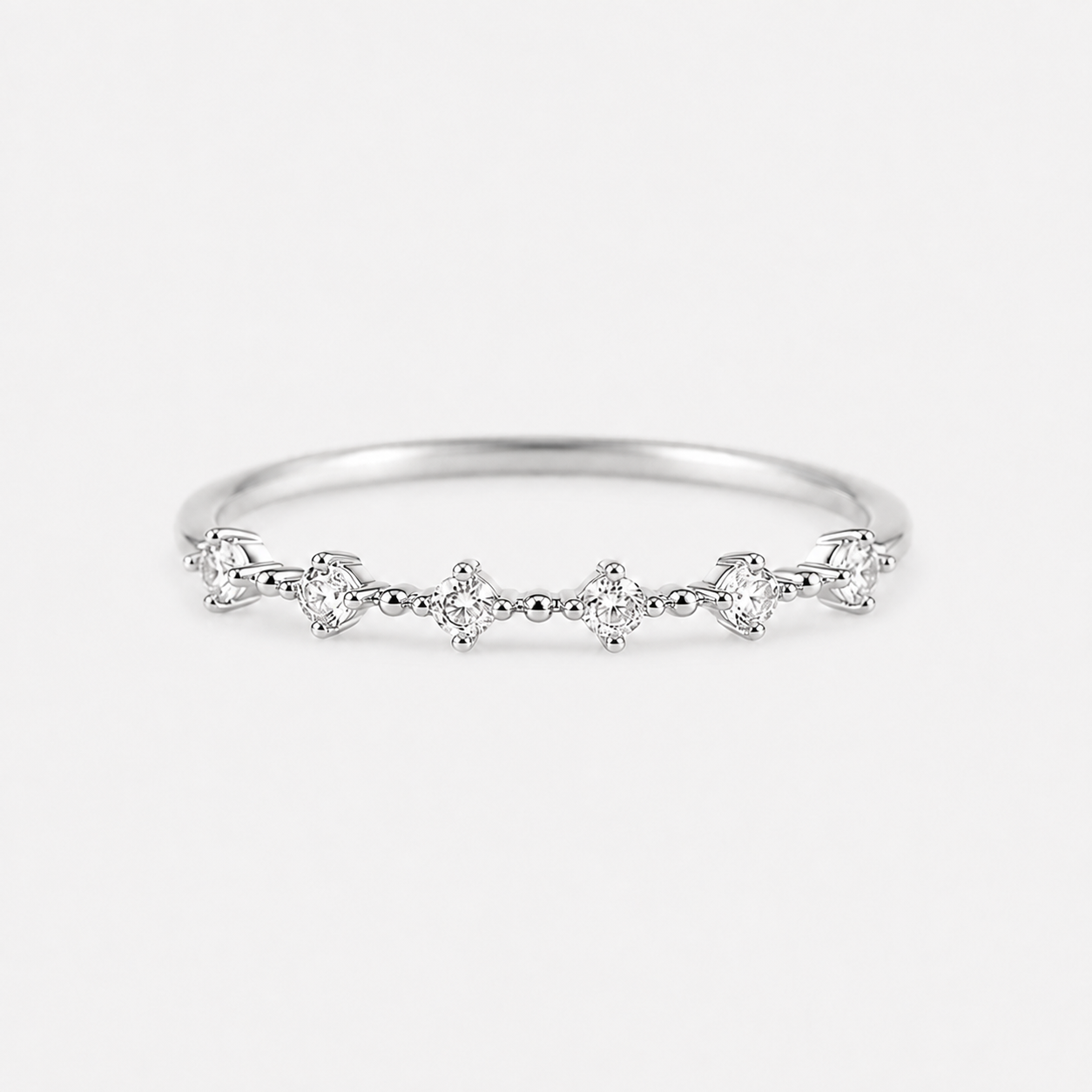 Cubic Zirconia Thin Band Ring