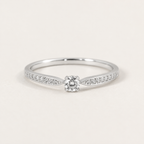 Sterling Silver Zircon Ring