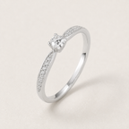 Sterling Silver Zircon Ring