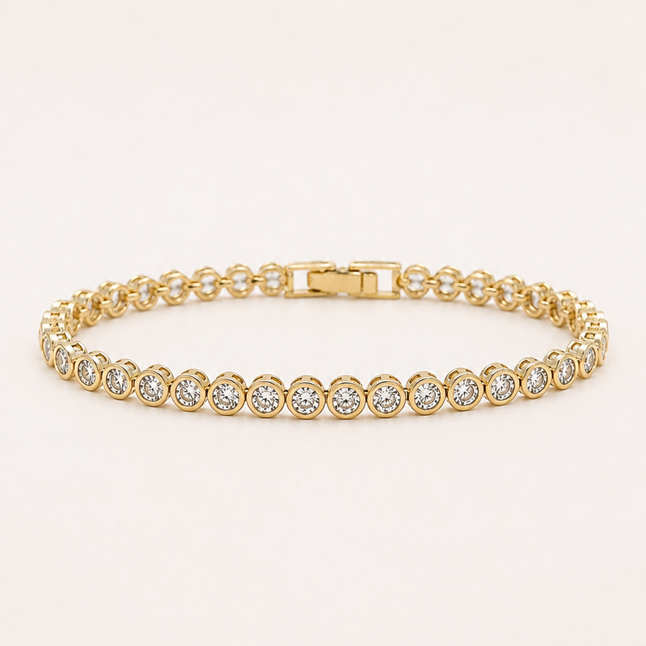 Classic Tennis Bracelet — CZ Crystals